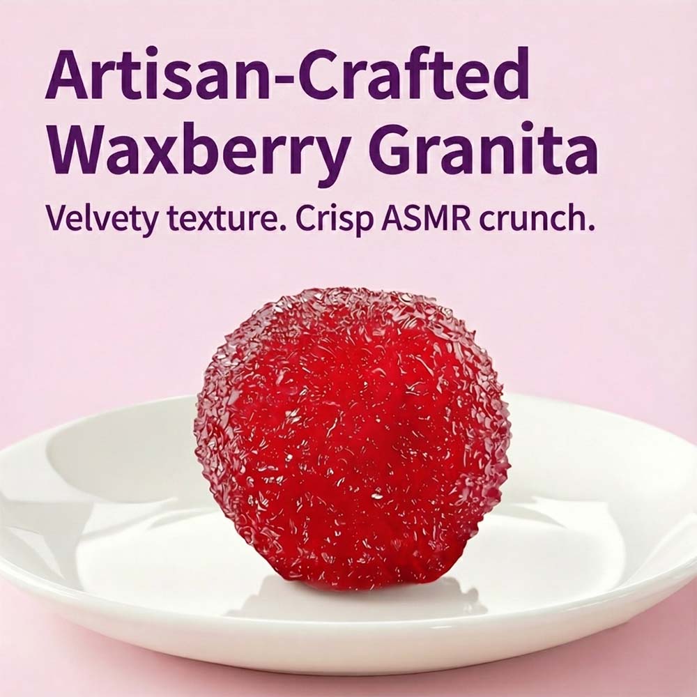 Handmade Bayberry Smoothie Squishy - Realistic Fruit Stress Toy