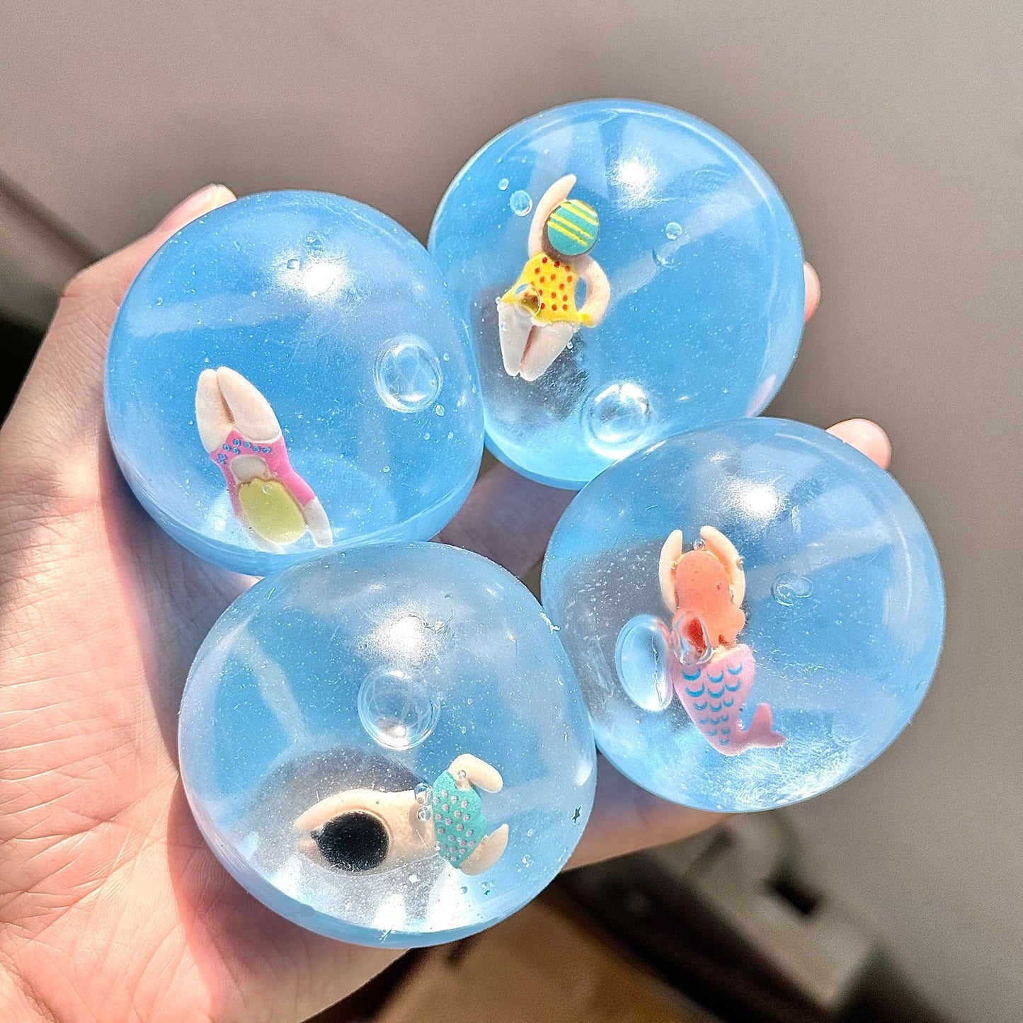 Swim Ring Malt Sugar Squishy Ball – Cute Stress Relief Cookie Toy