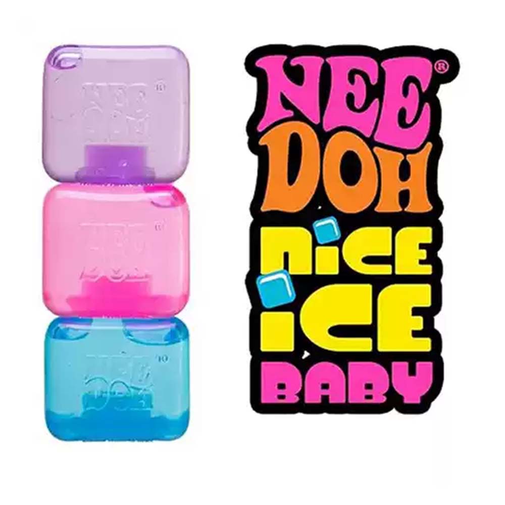 Schylling Needoh Nice Cube Squishy Sensory Block size
