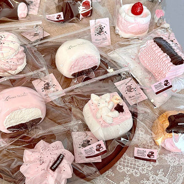 Berry Chocolate Mochi Squishy – Strawberry Cake Series Handmade Silicone Stress Toy