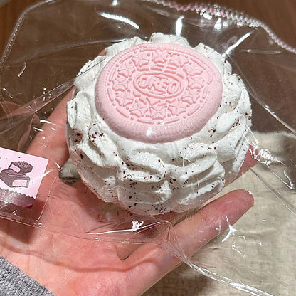 Berry Chocolate Series Crispy Squishy – Handmade Silicone Cake Stress Toy