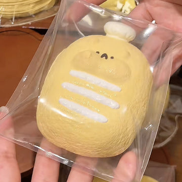 Chubby Yellow Hamster Squishy Toy – Soft Stress Relief Sensory Toy