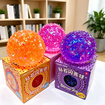 Diamond Glitter Malt Sugar Squishy Ball – Sparkly Stress Relief Toy