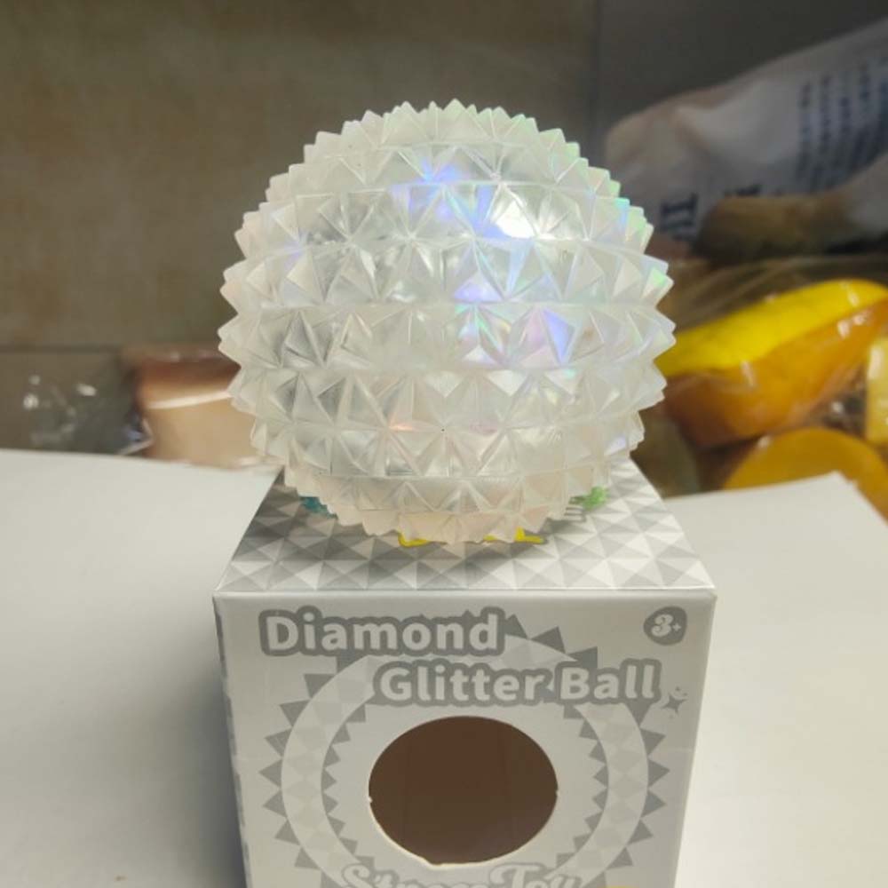 Diamond Glitter Malt Sugar Squishy Ball – Sparkly Stress Relief Toy