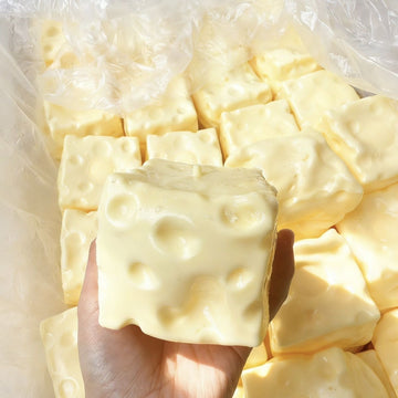 Coconut Oil Flour Cheese Squishy - Realistic Slow Rebound Toy