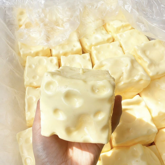 Coconut Oil Flour Cheese Squishy - Realistic Slow Rebound Toy