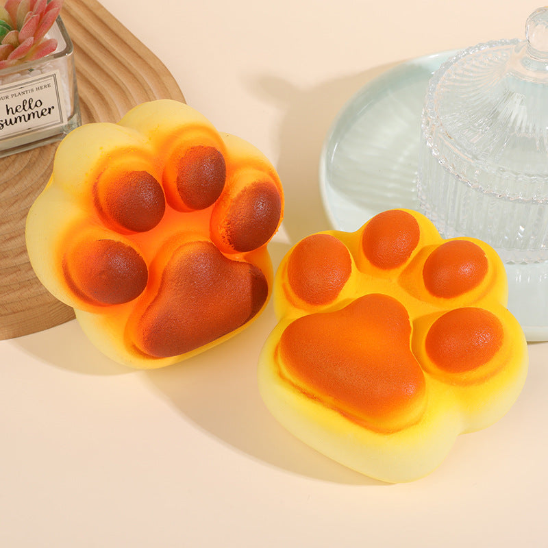 Yellow Cat Paw Squishy