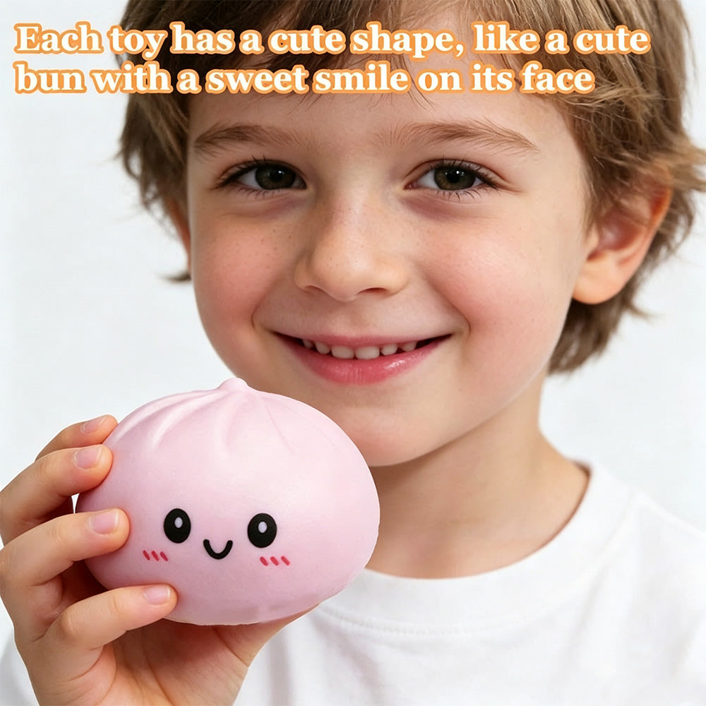 Realistic Bun Squishy - Ultra-Soft Decompression Vent Toy