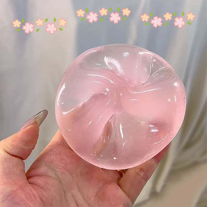 Sea Maltose Squishy - Ocean Blue & Pink Jelly Sensory Toy