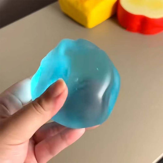 Sea Maltose Squishy - Ocean Blue & Pink Jelly Sensory Toy