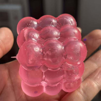 Sea Maltose Squishy - Ocean Blue & Pink Jelly Sensory Toy