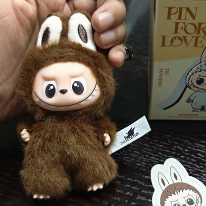 THE MONSTERS Labubu Pin for Love Series 4-Vinyl Plush Pendant
