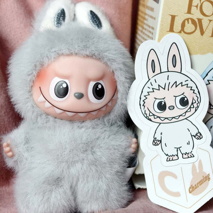 THE MONSTERS Labubu Pin for Love Series 4-Vinyl Plush Pendant