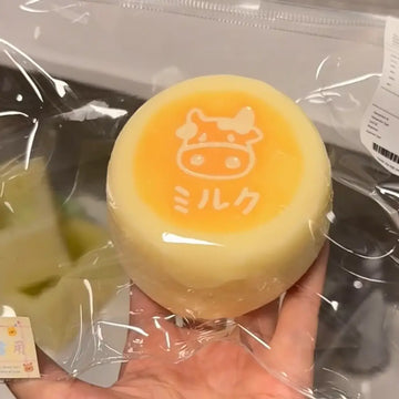 Charcoal Milk Pudding Squishy Food Grade Silicon  detail