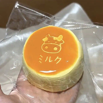 Charcoal Milk Pudding Squishy Food Grade Silicon
