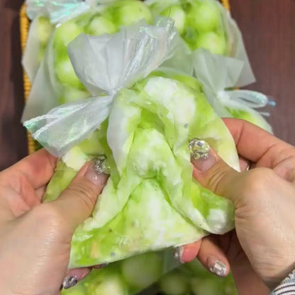 Crispy Green Grape Squishy Grid Bag 9-Piece Set lifestyle