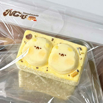 Mouse & Hamster Squishy Series Silicone Cream Cl size
