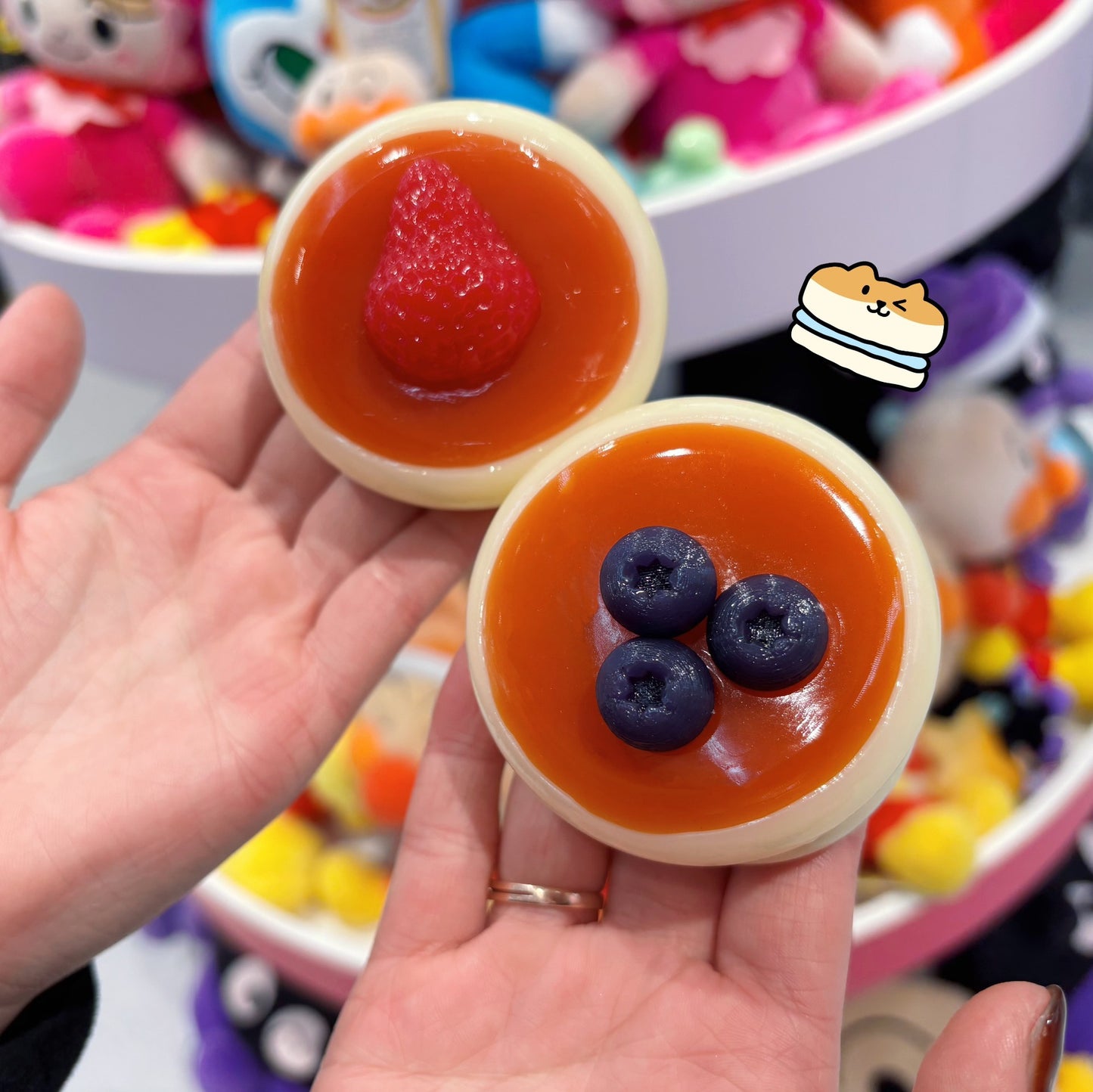 Soufflé Cake Stress Ball Dessert Fidget squeeze