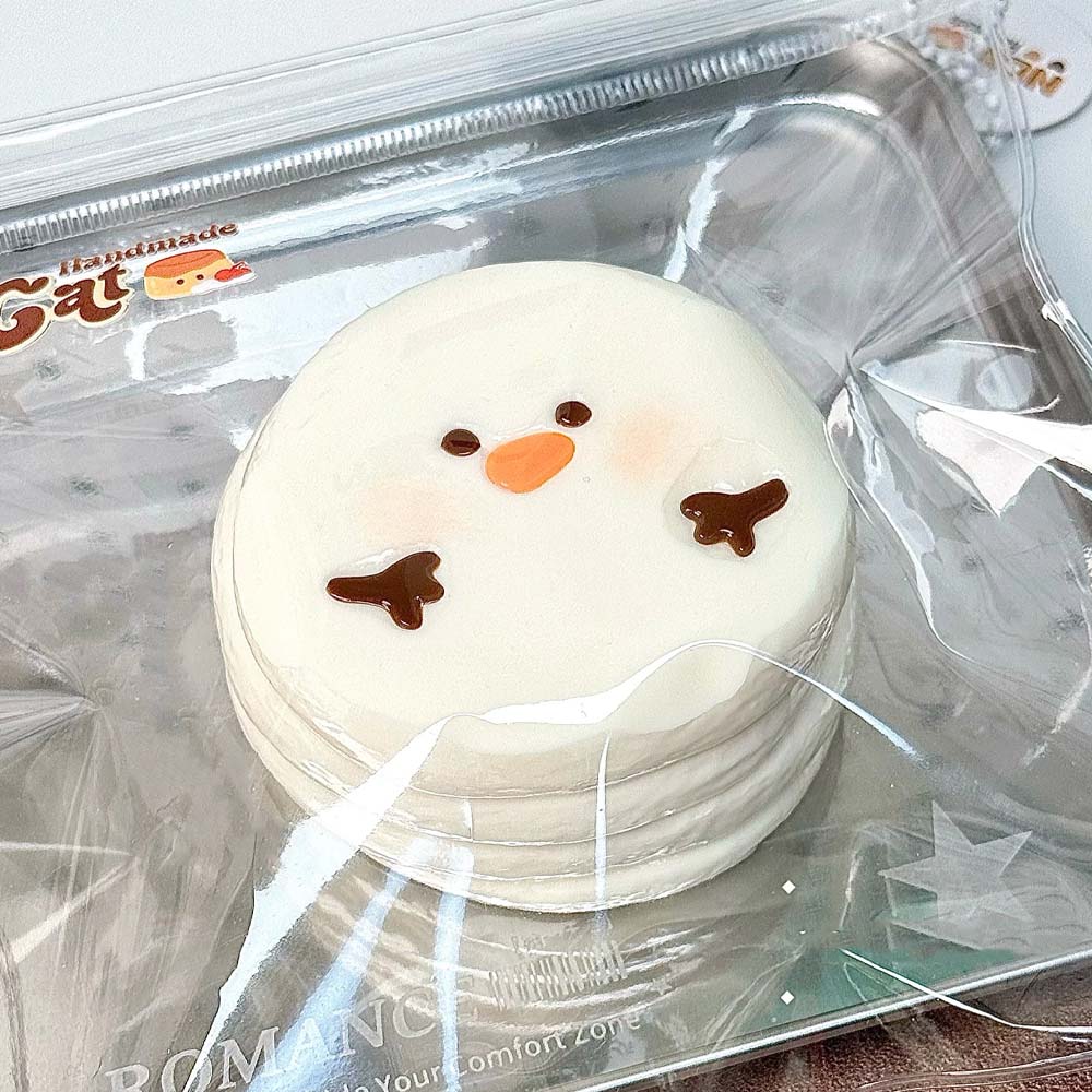 Winter Snowman Squishy Series Silicone Thick Cre packaging